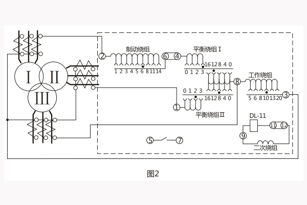 BCH-1繼電器對外接線圖 BCH-1繼電器對外接線圖